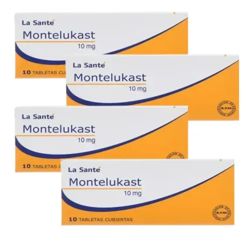 ¡Pack Ahorro 3+1! Montelukast 10 Mg Caja X 10 Tabletas La Santé