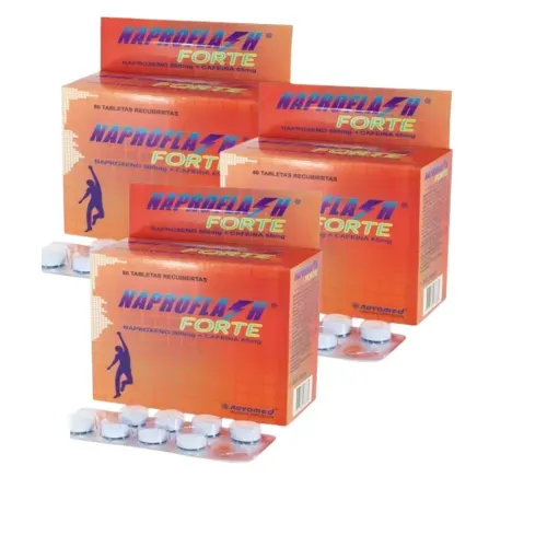 ¡Pack Ahorro 2+1! Naproflash Forte Caja X 80 Tabletas Novamed