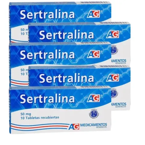 ¡Pack Ahorro 3+2! Sertralina 50 Mg Caja X 10 Tabletas American Generics