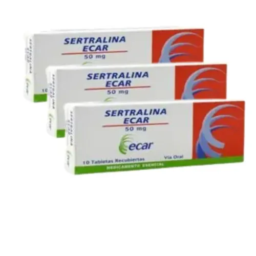 ¡Oferta 1+2! Sertralina 50 Mg Caja X 10 Tabletas Ecar