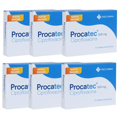 Oferta Ciprofloxacina Procatec 500 Mg10 Tbs 6 + 1