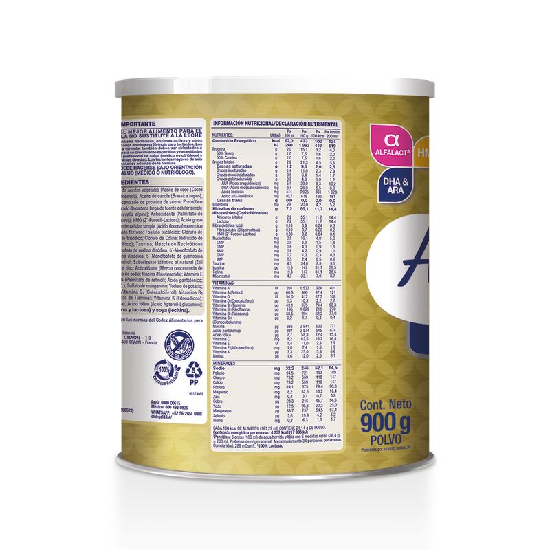 Alula Gold 2 Premium Fórmula Lata 900 g