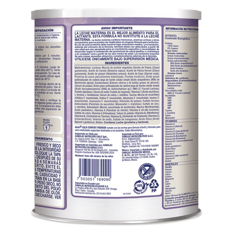Alula Gold Comfort Premium Lata 900 g