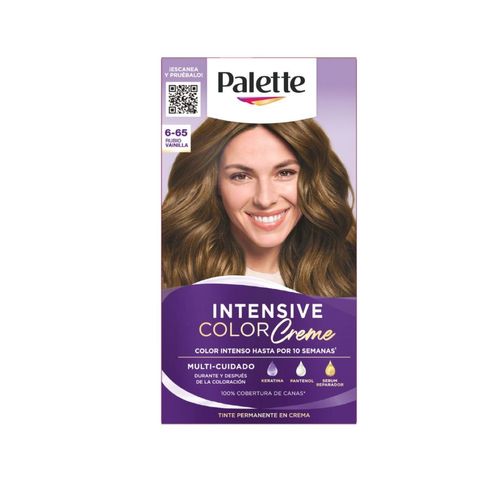 Tinte Palette Intensive Color Creme Rubio Vainilla Doble Tubo 6-65