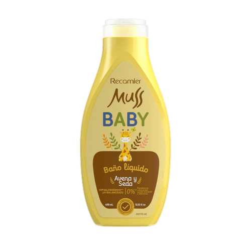 Baño Líquido Muss Baby Fragancia Original Frasco X 400 ml