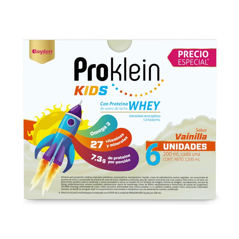 Proklein Kids Líquido Vainilla Caja X 6 Und | Axalotiene