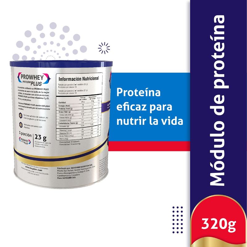 Prowhey Proteína Plus Natural Lata 320 g