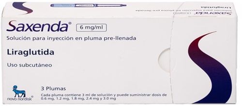 Saxenda 6 mg/ml Caja X 3 Jeringas Prellenadas 3 ml (Regulado - Nevera)