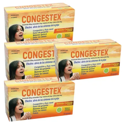 Oferta Congestex Gripa Granulado Caja X 30 Sobres 3 + 1