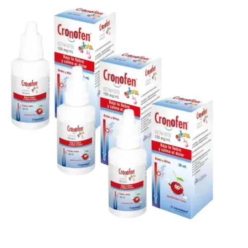 Oferta Acetaminofén Cronofen 100 Mg Gotas Fco 30 Ml 2 + 1