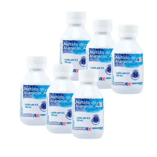 Oferta Acetato Aluminio Frasco X 120 Ml Loción Ameg 3 + 3