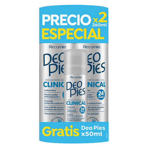 Desodorante Deopies Clinical X2Und 260Ml Recamier