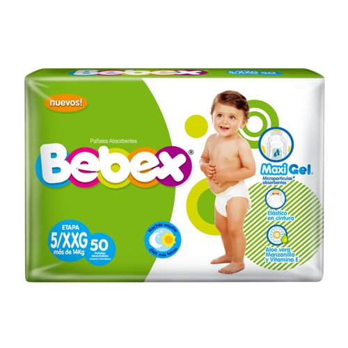Pañal Bebex Etapa 5/Xxg Paca X 50 Unidades Softys