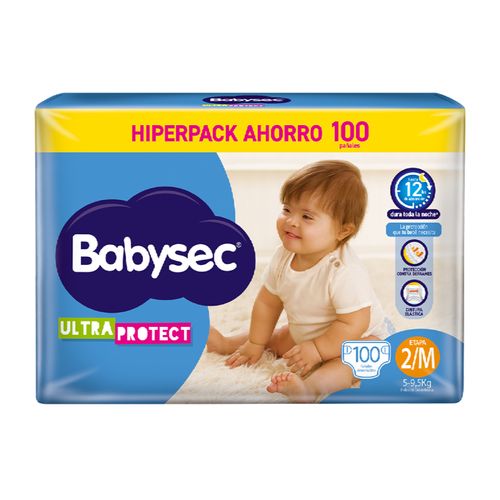 Pañal Babysec Ultraprotect Hiperpack Etapa 2/M X 100 Unidades Softys