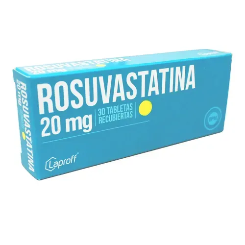 Rosuvastatina 20 Mg Caja X 30 Tabletas Recubiertas