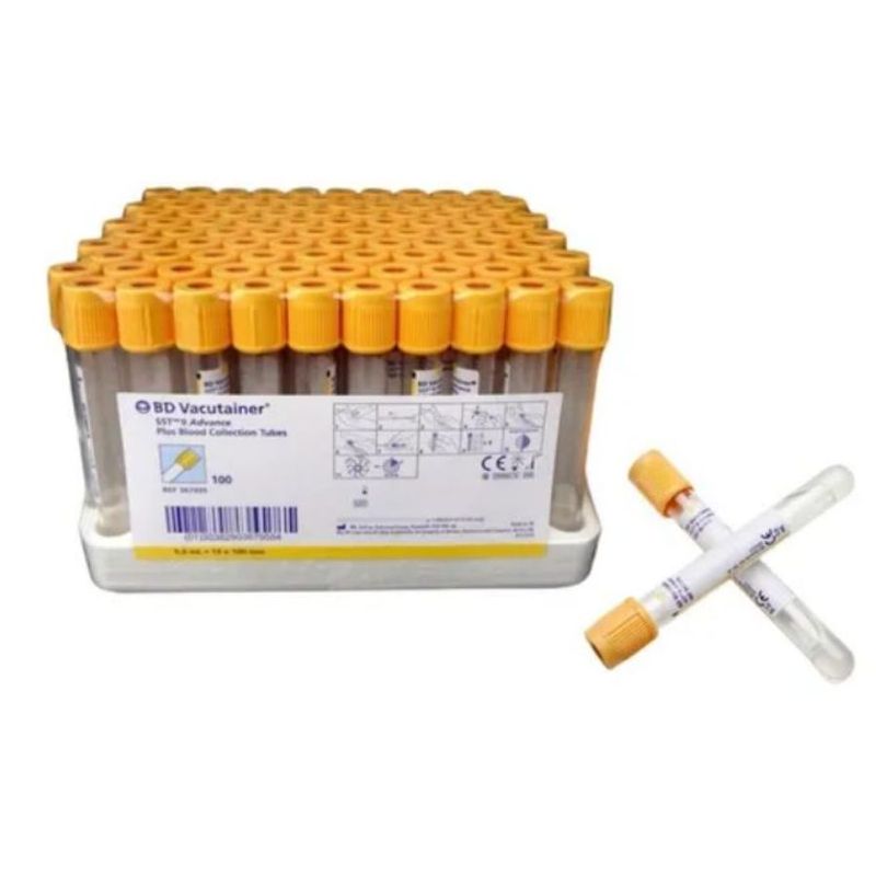 Tubo Tapa Amarilla con Gel 3.5ml 1000 x 100