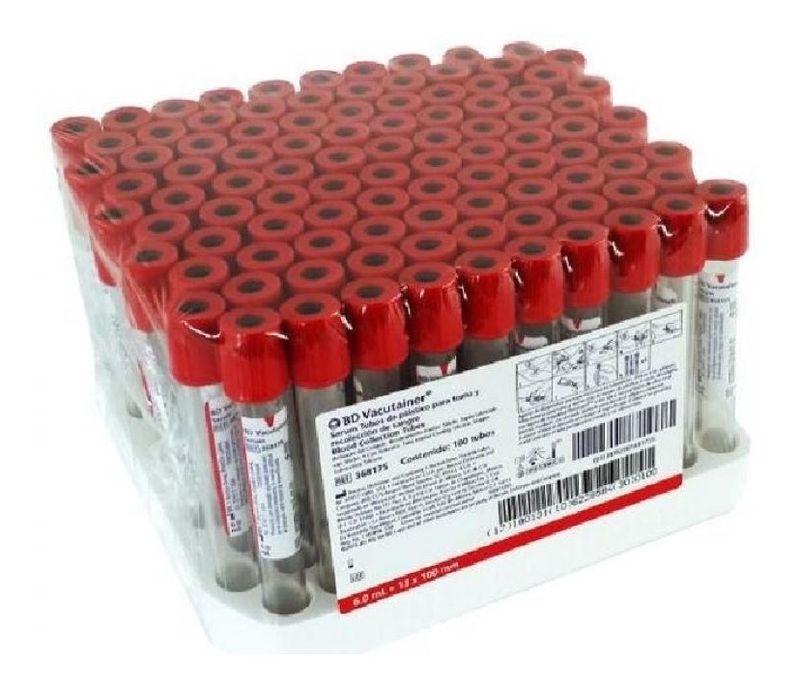 Tubo Tapa Roja Pro Coagulación 6ml 1000 x 100