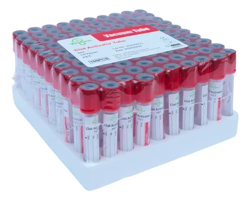 Tubo Tapa Roja Pro Coagulación 3ml 2600 x 100