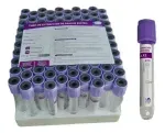 Tubo Tapa Lila K2EDTA 2ml 1000 Caja X 100 Un