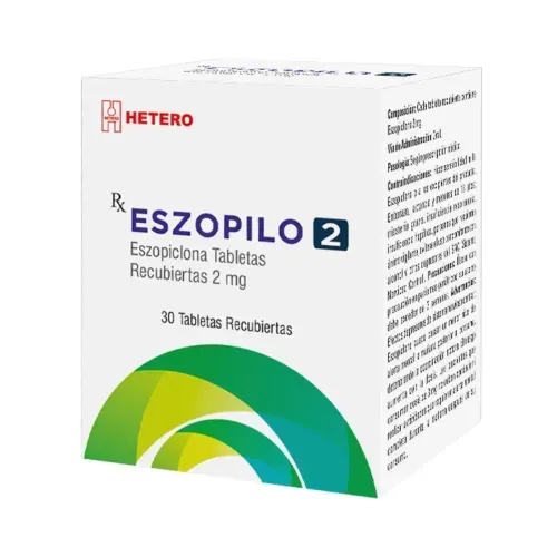 Eszopilo 2 mg Frasco X 30 Tabletas Hetero