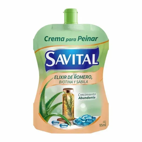 Crema Para Peinar Savital Elixir Doypack X 95 Ml