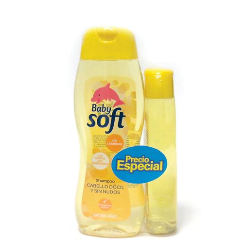 Shampoo Baby Soft Dócil Frasco X 400 ml + 200 ml