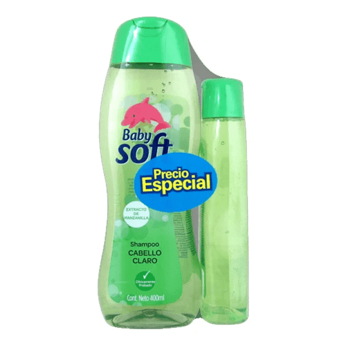Shampoo Baby Soft Claro Frasco X 400 ml + 200 ml