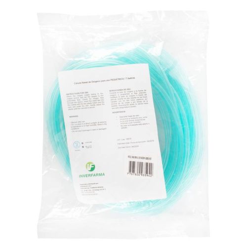 Cánula Nasal para Oxígeno Pediátrica 7 m Inver