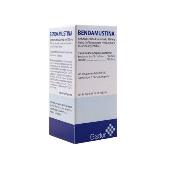 Bendamustina 100mg Inyectable Caja X 1 Vial