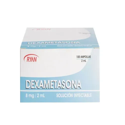 Dexametasona 8 mg/mL Caja X 100 Ampollas