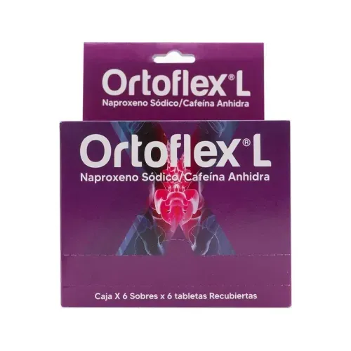 Ortoflex L 550 mg + 65 mg Caja X 36 Tabletas Memp