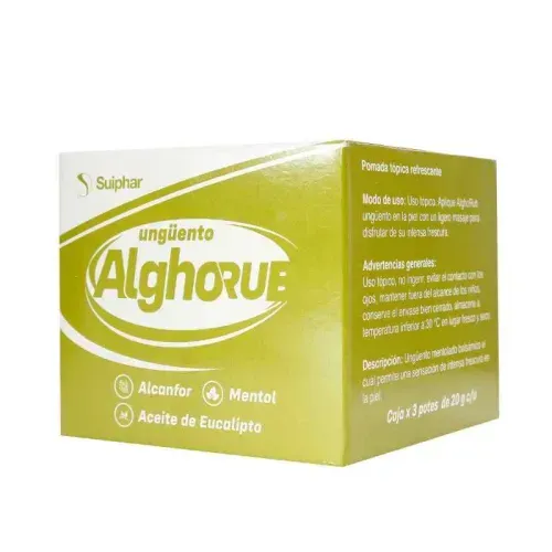 Alghorub Ungüento Caja X 3 Potes 20 g