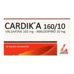 Cardik A 160mg/10mg x 30 Tabletas Recubiertas
