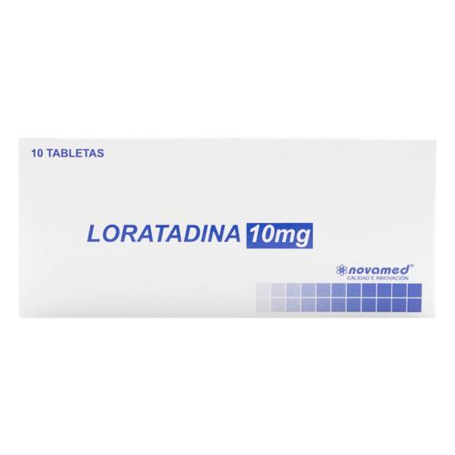Loratadina Novamed 10 mg Caja X 10 Tabletas
