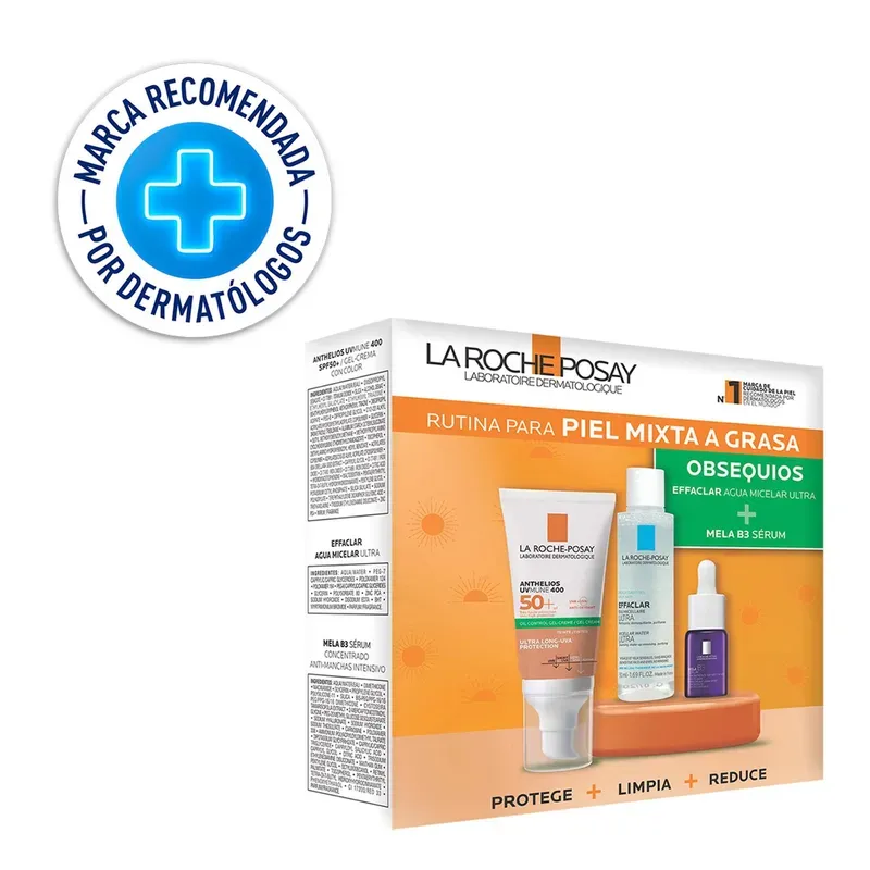 Pack Anthelios Gel Color 50 ml + Serum 10 ml