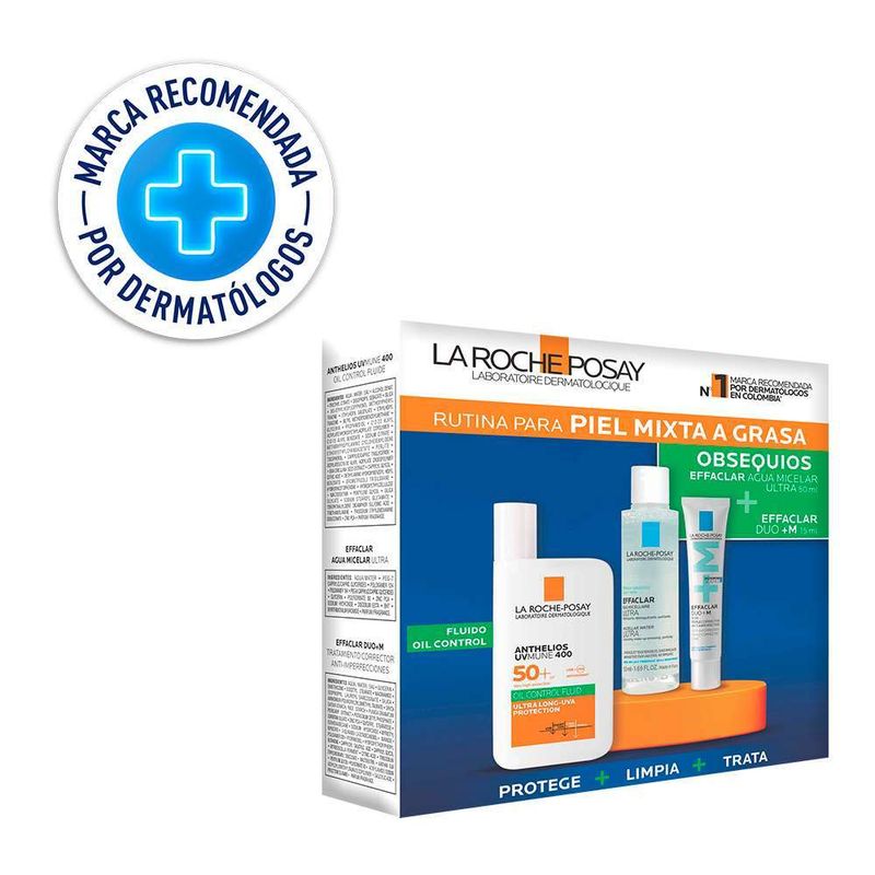 Pack Anthelios Oil Control + Effaclar + Micelar
