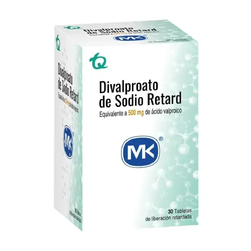 Divalproato Retard 500 mg Frasco X 30 tabletas MK