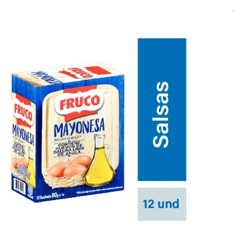 Mayonesa Fruco Display 12 sobres 80 g