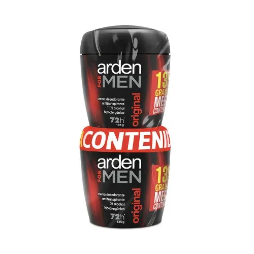 Desodorante Arden For Men Original 72h Crema 135 g Paquete 2 unidades