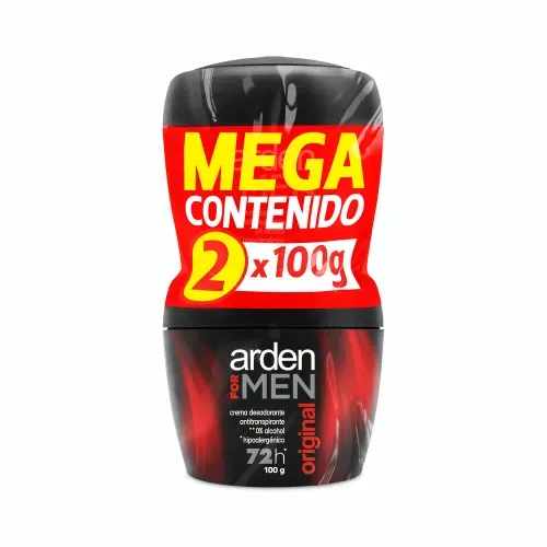 Desodorante Arden For Men Original 72h Crema 100 g Paquete 2 unidades