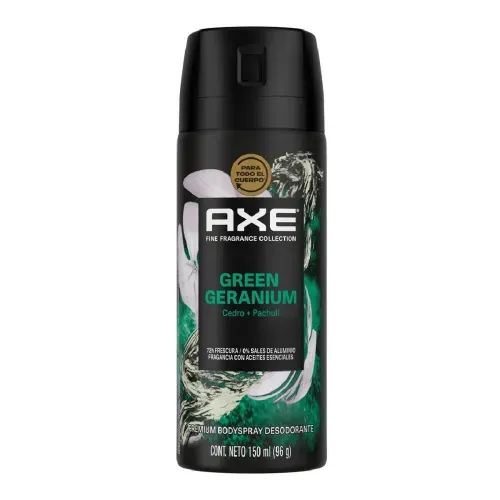 Desodorante Axe Aerosol Green Geranio Frasco X 150 ml