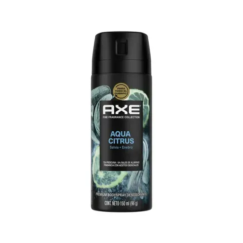Desodorante Axe Aerosol Aqua Citrus Frasco X 150 ml
