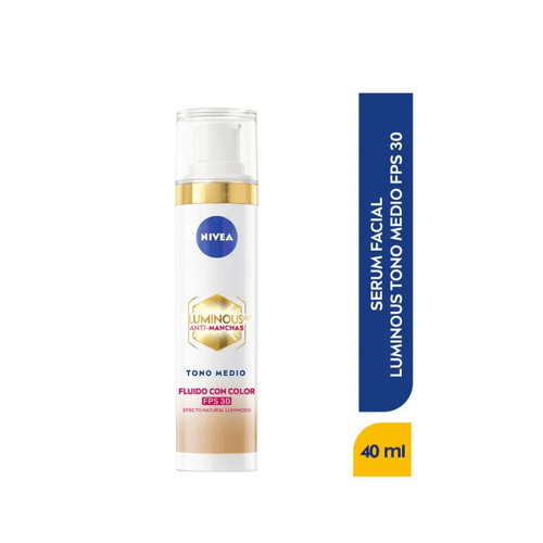 Serum Facial Nivea Luminous Tono Medio X 40Ml