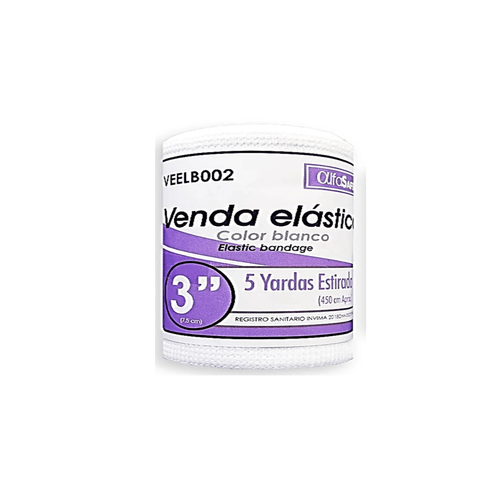 Venda Elastica Blanca Alfa 3X5 Alfa Trading