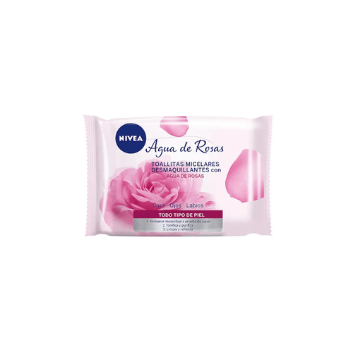 Toallitas Limpeadoras Nivea Micellair Agua De Rosas X25 Unidadess Beiesdorf