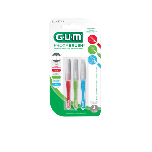Cepillo Interdental Gum Proxabrush X3 Unidades Sunstar
