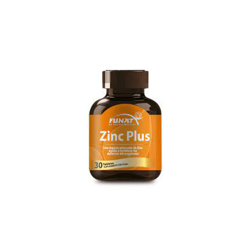 Zinc Plus Funat Suplemento Caja 30 Tabletas