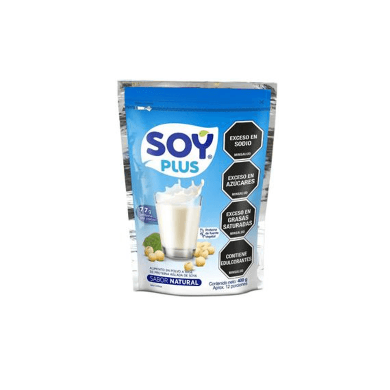 Bebida De Soya Soy Plus Natural En Polvo X400G