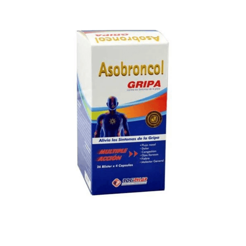 Asobroncol Gripa Caja X 104 Cápsulas
