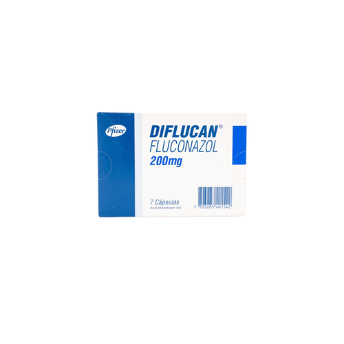 Diflucan 200 Mg Caja X 7 Cápsulas